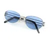 Jean Paul Gaultier 58-5108 2 (blue Solid) In Silver
