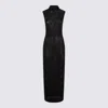 Jean Paul Gaultier Sheer Fabric Sequin Embellishments High Neckline In Black