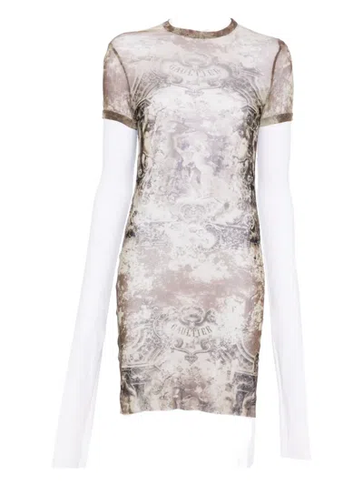 Jean Paul Gaultier Abstract-pattern Print Mini Dress