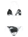Jean Paul Gaultier Black 'the Eyes And Lips' Bikini In Black