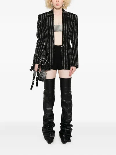 Jean Paul Gaultier Abstract-print Top In Black