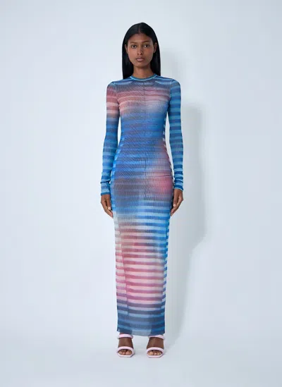 JEAN PAUL GAULTIER AIR MESH MAXI DRESS