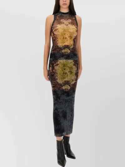 Jean Paul Gaultier Ankle Length Fitted Skirt Print