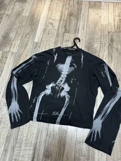 Pre-owned Jean Paul Gaultier Archive S/s 90  X-ray Long-sleeve In Black