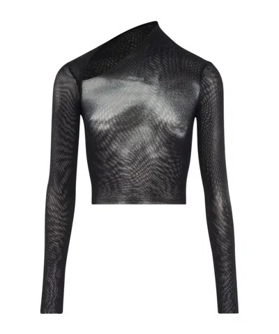 JEAN PAUL GAULTIER ASYMMETRIC COLLAR T-SHIRT