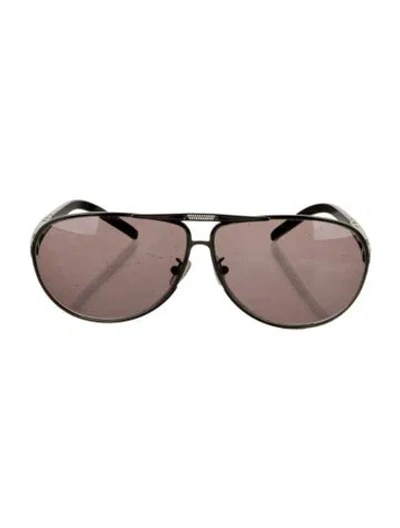 Pre-owned Jean Paul Gaultier Aviator Tinted Sunglasses In Black