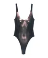 Jean Paul Gaultier Body-print Swimsuit In Black
