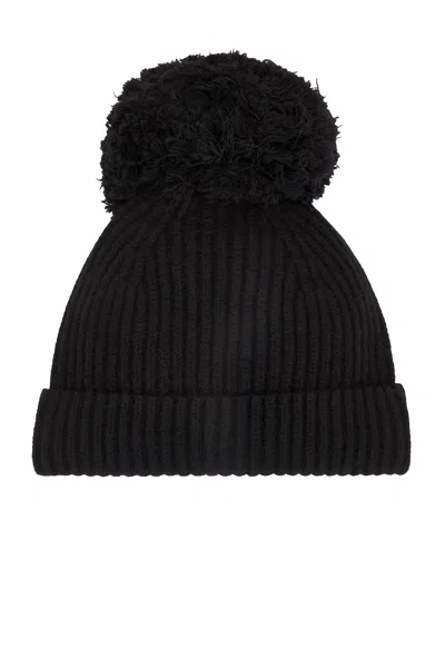 Jean Paul Gaultier Beanie With Pom Pom In Black