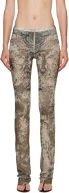 Jean Paul Gaultier Beige 'the Médaillon' Lounge Pants