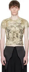 Jean Paul Gaultier Beige 'the Médaillon' T-shirt In Brown