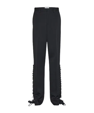 JEAN PAUL GAULTIER JEAN PAUL GAULTIER MID-RISE LACE-UP TROUSERS