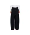 Jean Paul Gaultier Belt Loops Slacks In Black