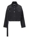 Jean Paul Gaultier Oversized Denim Jacket Women In Black