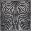 Jean Paul Gaultier Black & Gray 'the Spirale' Printed Silk Scarf In 000203-black/grey/ec