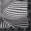 Jean Paul Gaultier Black & White Pareo Printed Mariniere Body Morphing Scarf In 0100-white/black
