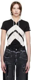 Jean Paul Gaultier T-shirt In 0001 Black/white