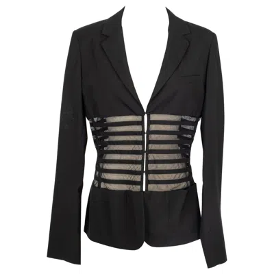 Pre-owned Jean Paul Gaultier Black Blended Wool Jacket