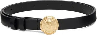 Jean Paul Gaultier Black Champagne Cork Leather Belt
