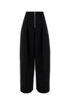Jean Paul Gaultier Womens Black The Heavy Crepe Bonded Wide-leg High-rise Woven Trousers In Black
