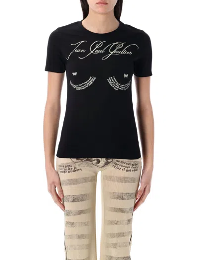 JEAN PAUL GAULTIER BLACK CREWNECK BABY T-SHIRT