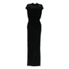 Jean Paul Gaultier Women Long Dress With Inserts In Black