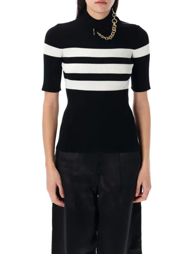 Jean Paul Gaultier Black Fine-ribbed T-shirt