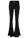 Jean Paul Gaultier X Knwls Cutout Flared Pants In Black