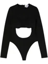 Jean Paul Gaultier Madonna Moulded-cup Bodysuit In Black