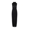 Jean Paul Gaultier Sheer Fabric Sequin Embellishments High Neckline In Black