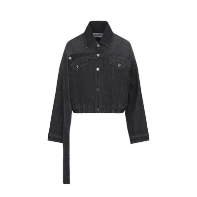 JEAN PAUL GAULTIER BLACK OVERSIZED DENIM JACKET