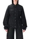 Jean Paul Gaultier Tailored Denim Outerwear Chest Pockets In Black