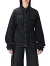 Jean Paul Gaultier Tailored Denim Outerwear Chest Pockets In Black