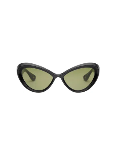JEAN PAUL GAULTIER BLACK PARISIAN CAT SUNGLASSES