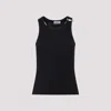 Jean Paul Gaultier Tank Top With Gold-tone Hardware And Ribbed Texture