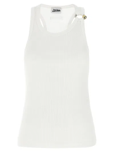 JEAN PAUL GAULTIER BLACK PIERCING TANK TOP