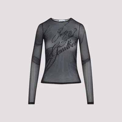 JEAN PAUL GAULTIER BLACK SEQUINS TOP