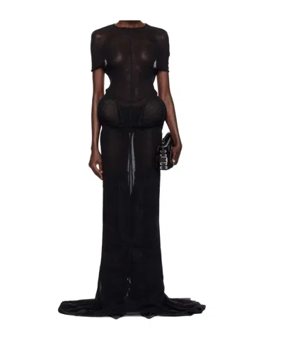Jean Paul Gaultier Black Shayne Oliver Edition Maxi Dress