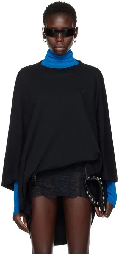 Jean Paul Gaultier Black Shayne Oliver Edition T-shirt In 00a Faded Black