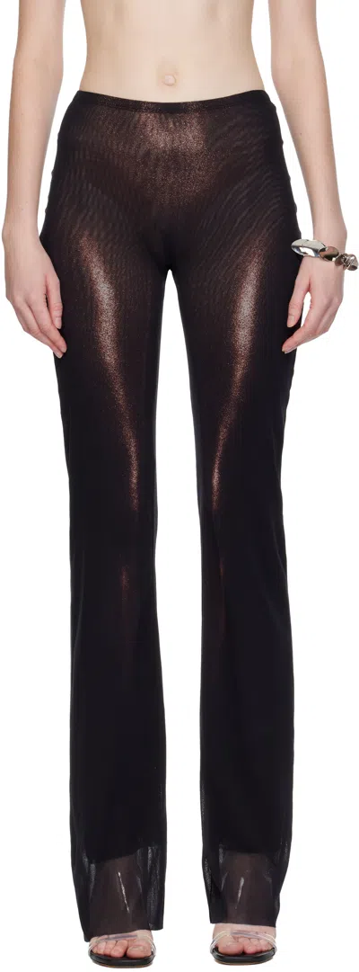 Jean Paul Gaultier Black 'the Bronze Body Dust' Lounge Pants In Multi