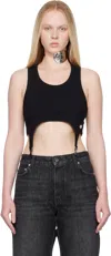 Jean Paul Gaultier Black 'the Garter Bra' Tank Top In Black