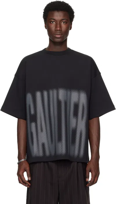 JEAN PAUL GAULTIER BLACK 'THE GAULTIER' BOXY T-SHIRT