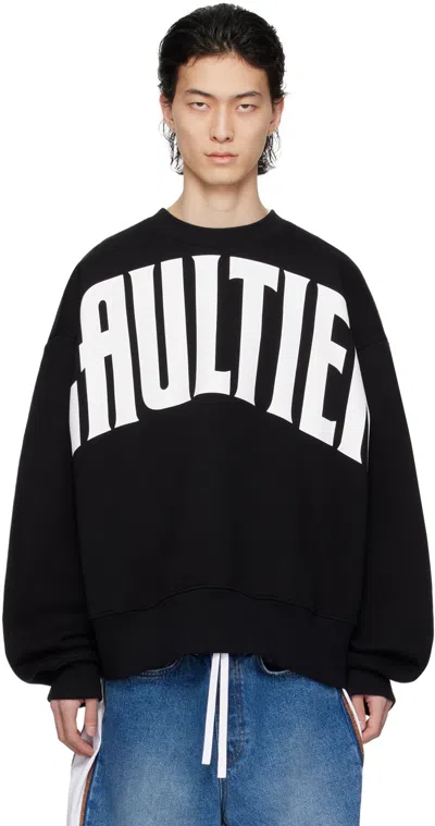 Jean Paul Gaultier Black 'the Gaultier' Sweatshirt In 0001-black/white