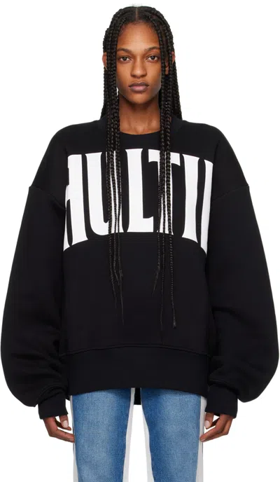 Jean Paul Gaultier Black 'the Gaultier' Sweatshirt In 0001 Black/white