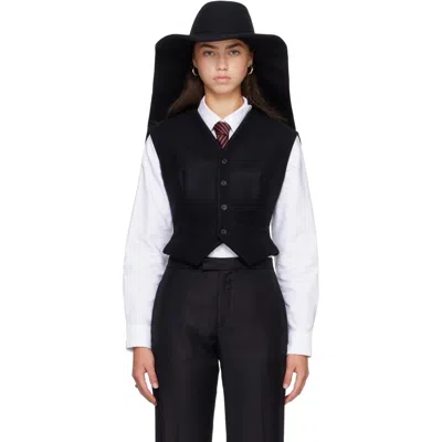 Jean Paul Gaultier Black 'the Hat' Vest