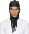 Jean Paul Gaultier Black 'the Leather' Hood In Black