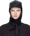 Jean Paul Gaultier Black 'the Leather' Hood In Black
