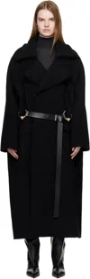 Jean Paul Gaultier Black 'the Long Gaultier' Coat In Black