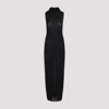 Jean Paul Gaultier Sheer Fabric Sequin Embellishments High Neckline In Black