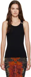 Jean Paul Gaultier Black 'the Piercing' Tank Top