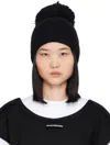 Jean Paul Gaultier Black 'the Pompom' Beanie In 00 Black